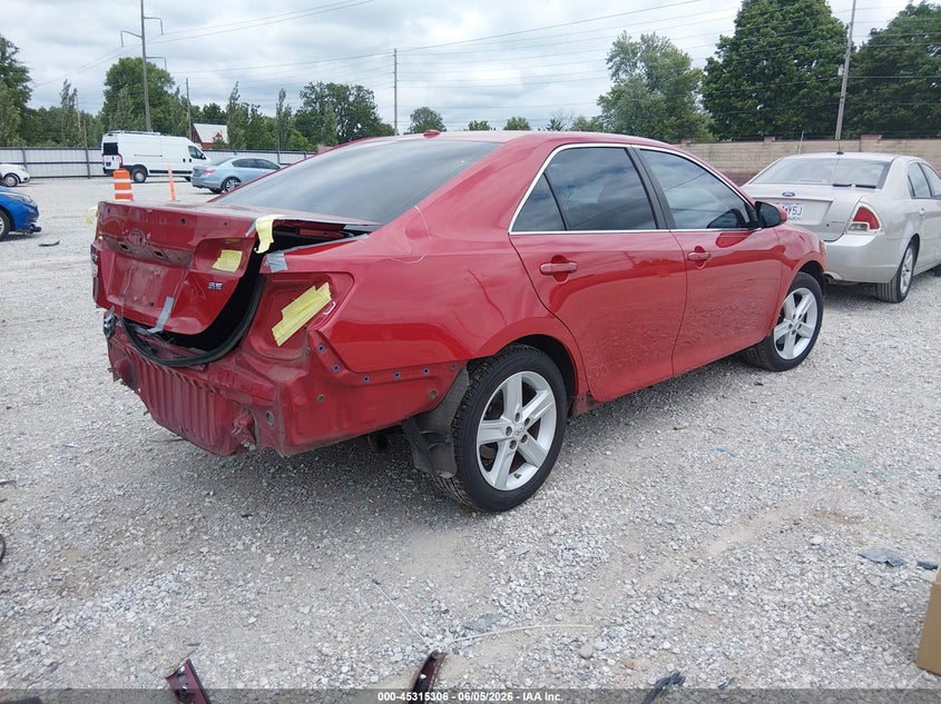 Vin: 4t1bf1fk3cu564966, lot: 45813232, toyota camry se 20124