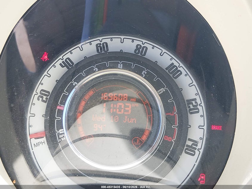 2013 Fiat 500 Pop VIN: 3C3CFFAR6DT528568 Lot: 45315435