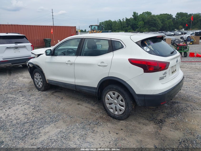 Vin: jn1bj1cp8hw006919, lot: 45813365, nissan rogue sport s 20173