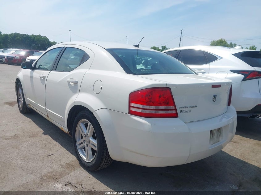 2008 DODGE AVENGER SEDAN 2.4L I-4 DOHC, VVT, 173HP