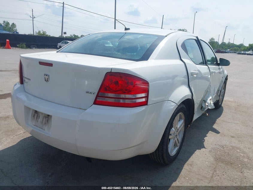 2008 DODGE AVENGER SEDAN 2.4L I-4 DOHC, VVT, 173HP
