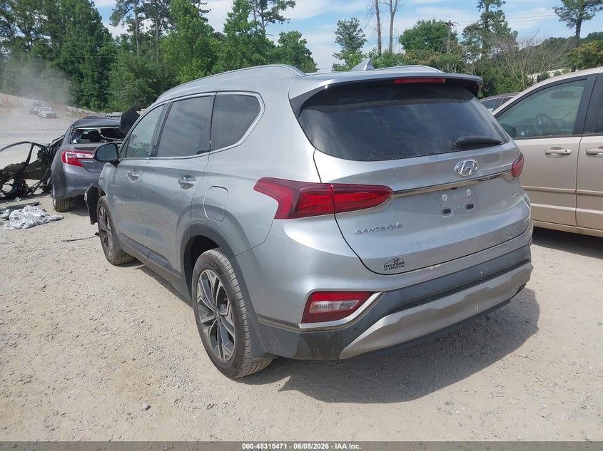 Vin: 5nms53aa8lh274876, lot: 45813397, hyundai santa fe limited 2.0t 20203