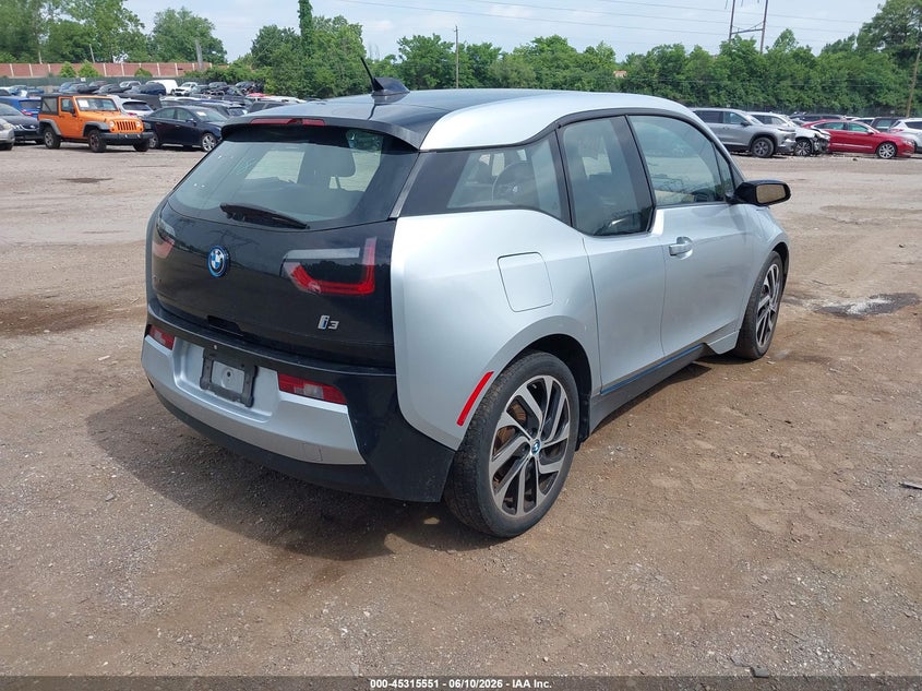 Vin: wby1z4c56fv503101, lot: 45813477, bmw i3 base w/range extender 20154