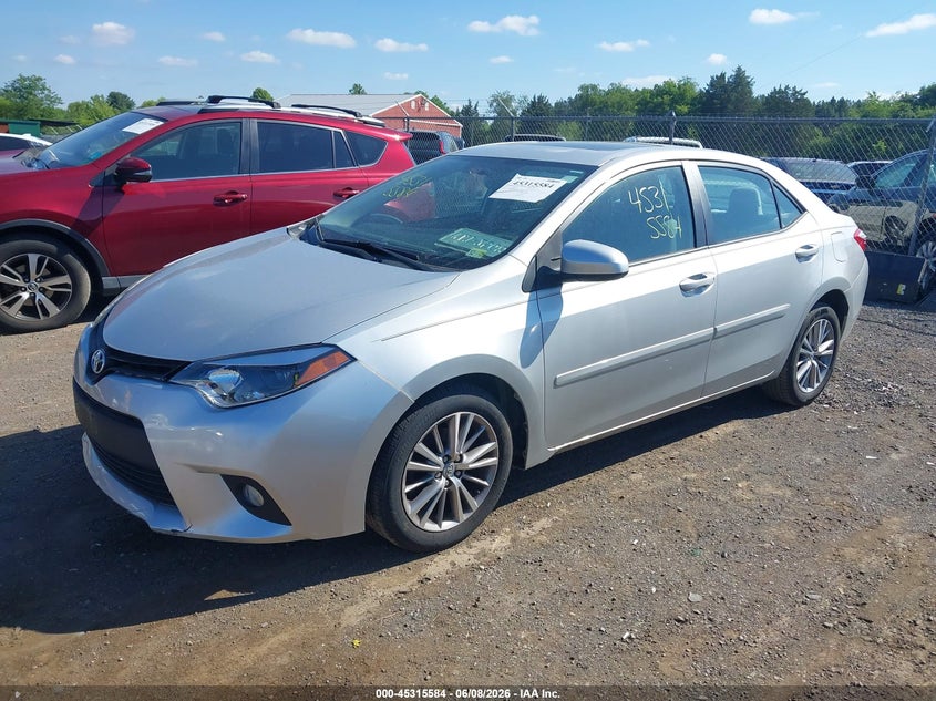 2014 TOYOTA COROLLA auction photo 2