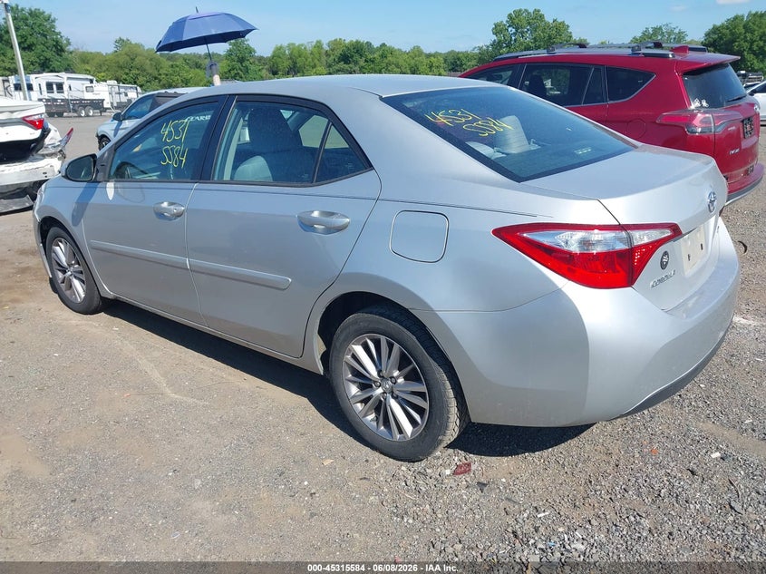 2014 TOYOTA COROLLA auction photo 3