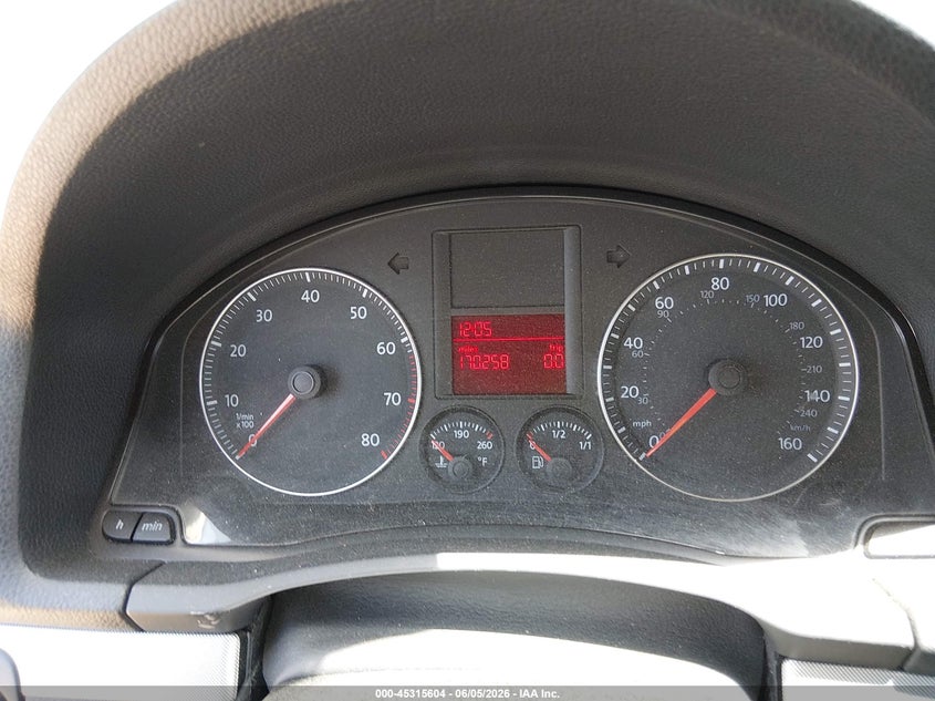 2009 Volkswagen Jetta 2.5L S VIN: 3VWKM71K49M310956 Lot: 45315604