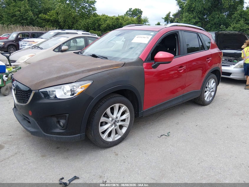 Vin: jm3ke4dy8e0421237, lot: 45813602, mazda cx-5 grand touring 20142