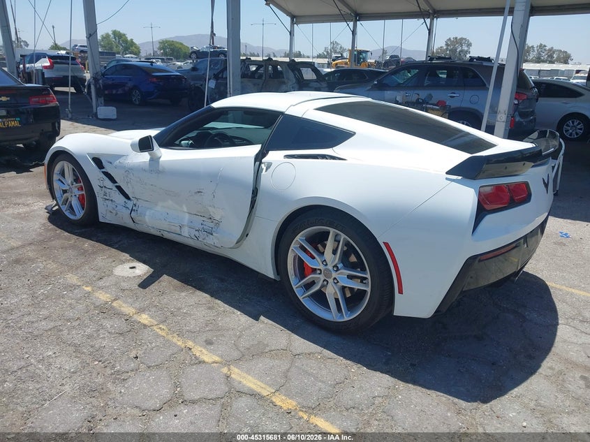 Vin: 1g1yb2d75j5103749, lot: 45813607, chevrolet corvette stingray 20183