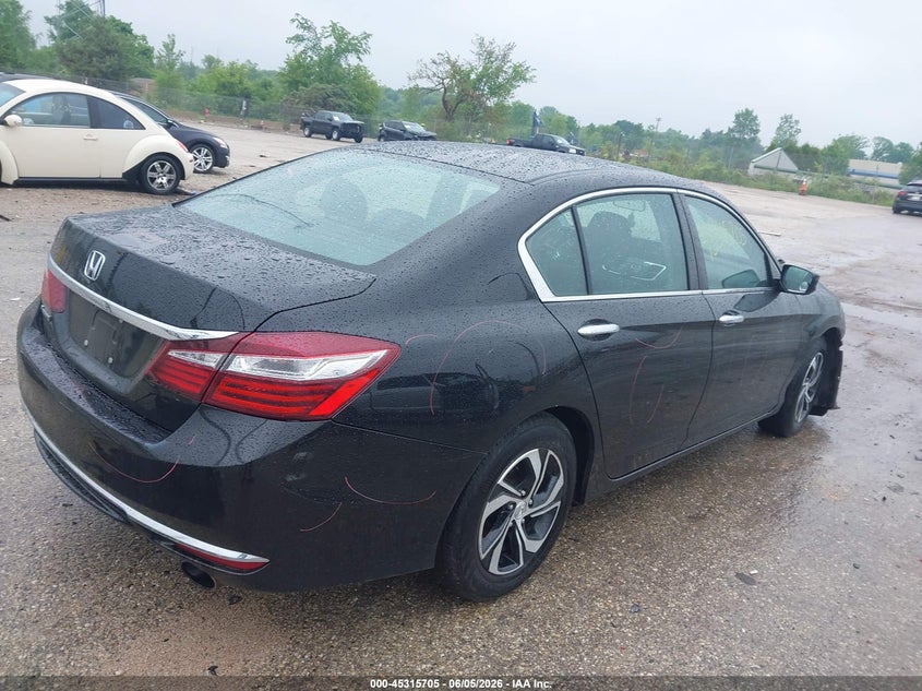 Vin: 1hgcr2f36ha265917, lot: 45813631, honda accord lx 20174
