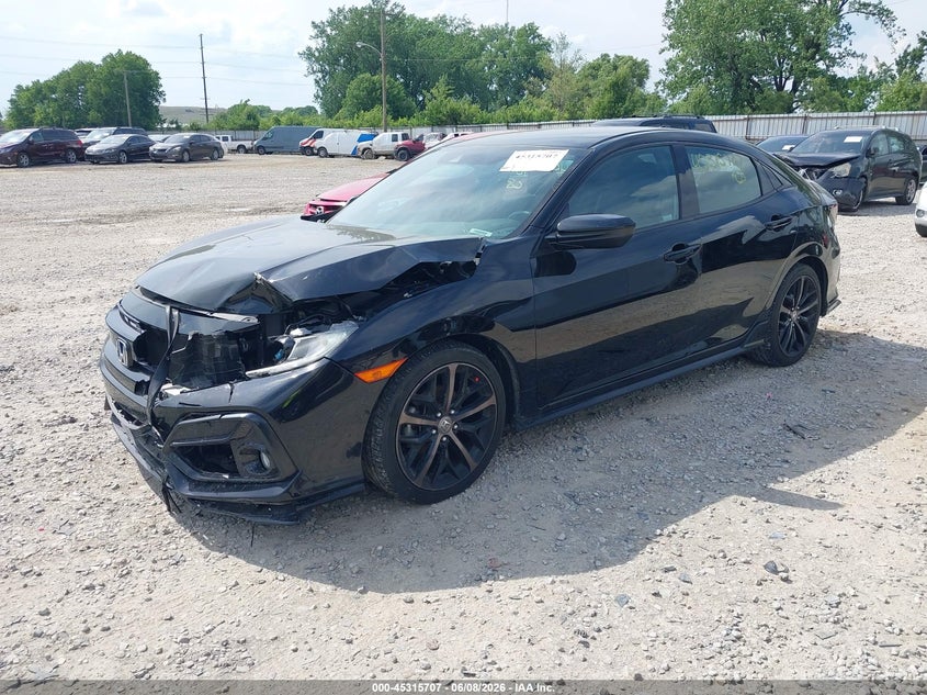Vin: shhfk7h4xmu203102, lot: 45813633, honda civic sport 20212