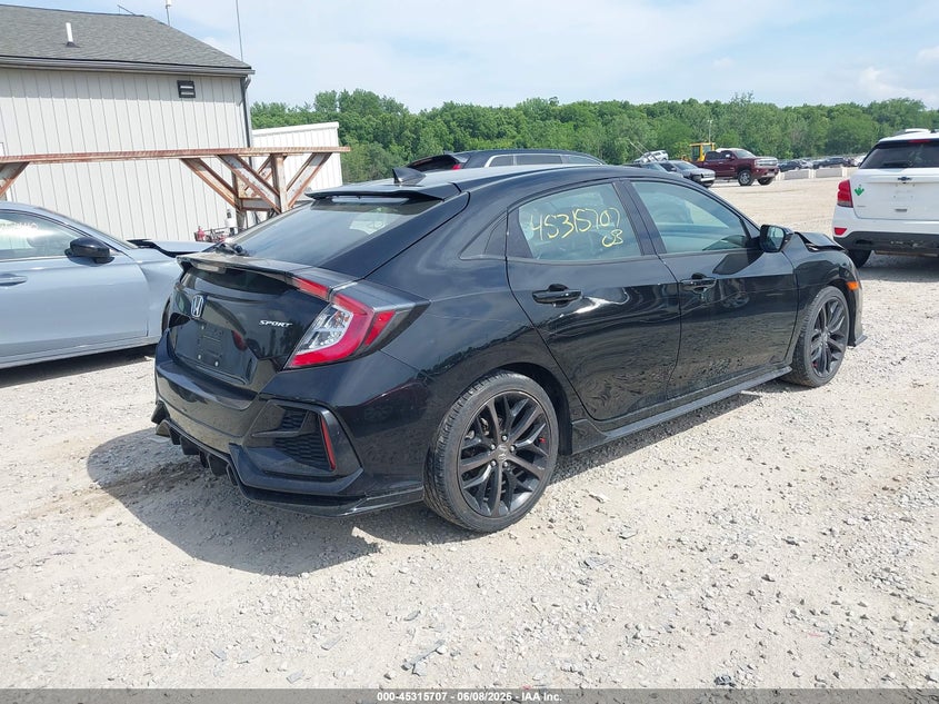 Vin: shhfk7h4xmu203102, lot: 45813633, honda civic sport 20214