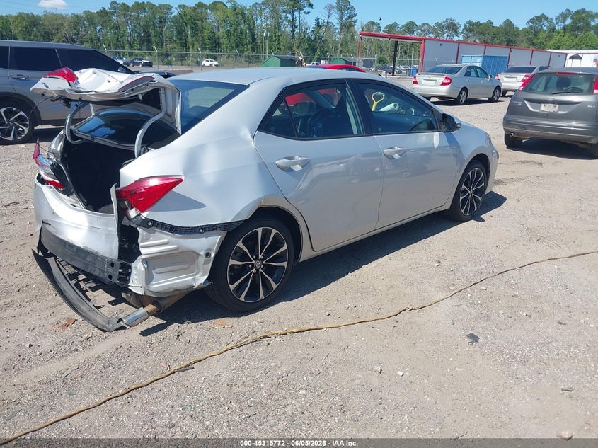 Vin: 2t1burhe9hc862894, lot: 45813698, toyota corolla se 20174