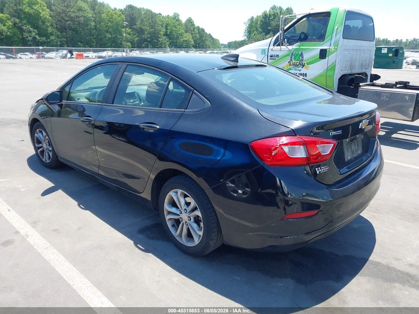 Vin: 1g1bc5sm7k7125691, lot: 45813779, chevrolet cruze ls 20193