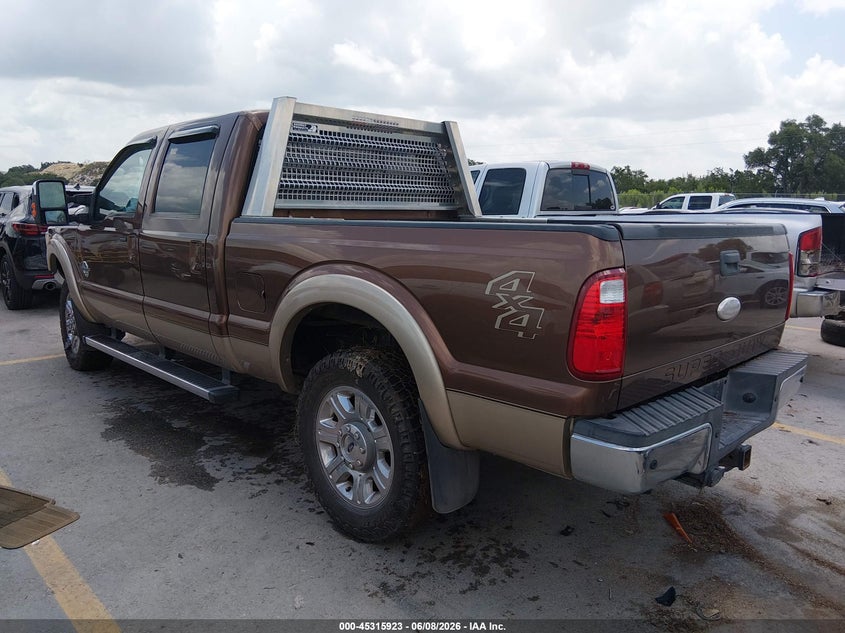 Vin: 1ft7w2btxceb16412, lot: 45813849, ford f-250 lariat 20123
