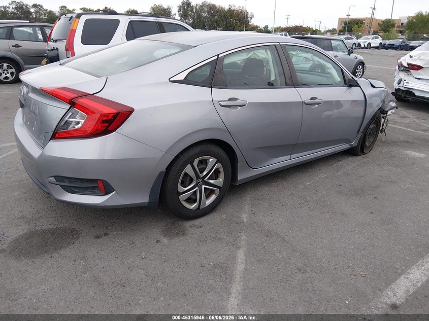 Vin: 2hgfc2f54gh550101, lot: 45813872, honda civic lx 20164