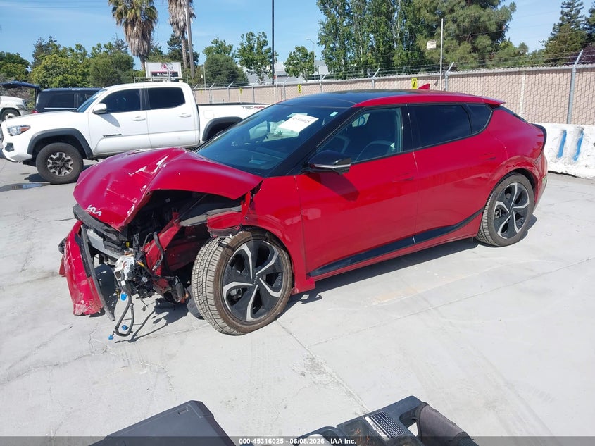 Vin: kndc4dlc9p5110301, lot: 45813951, kia ev6 gt-line 20232
