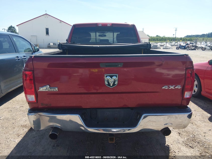 1C6RD7GT9CS185394 2012 Ram 1500 5.7 Ram Slt red