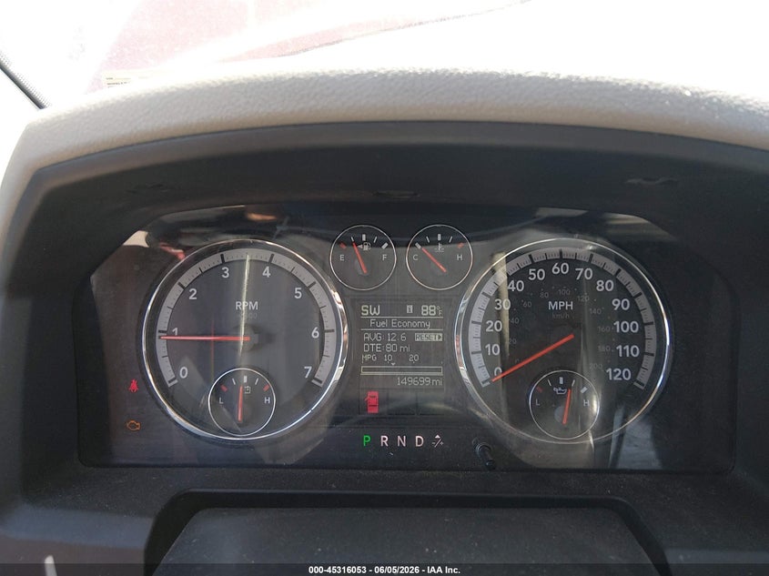 1C6RD7GT9CS185394 2012 Ram 1500 5.7 Ram Slt red