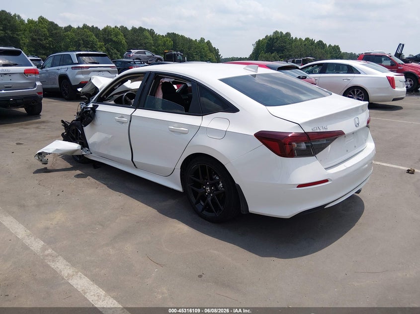 Vin: 2hgfe2f58sh526273, lot: 45814035, honda civic sport 20253
