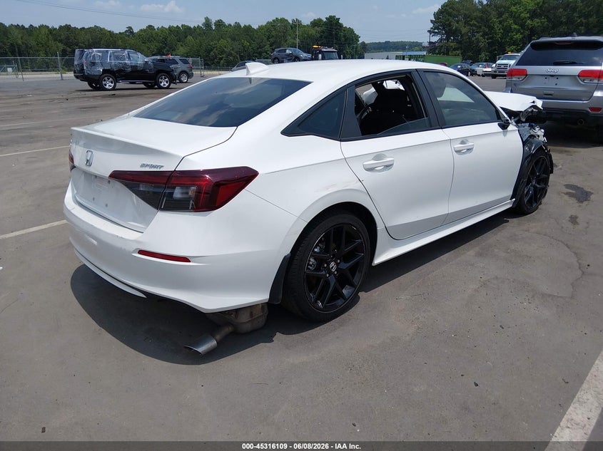 Vin: 2hgfe2f58sh526273, lot: 45814035, honda civic sport 20254