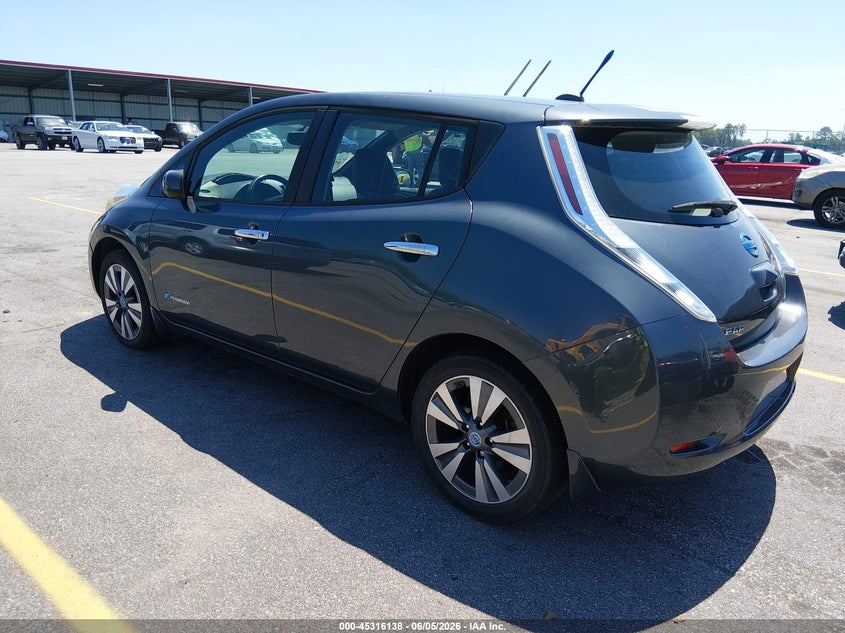 Vin: 1n4az0cp8dc410980, lot: 45814064, nissan leaf sl 20133