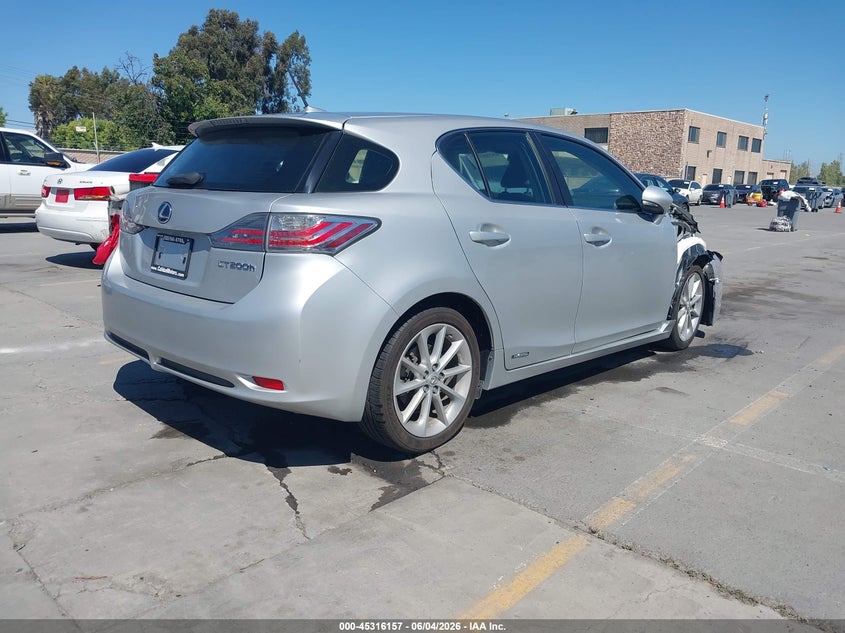 Vin: jthkd5bh9c2120478, lot: 45814083, lexus ct 200h premium 20124
