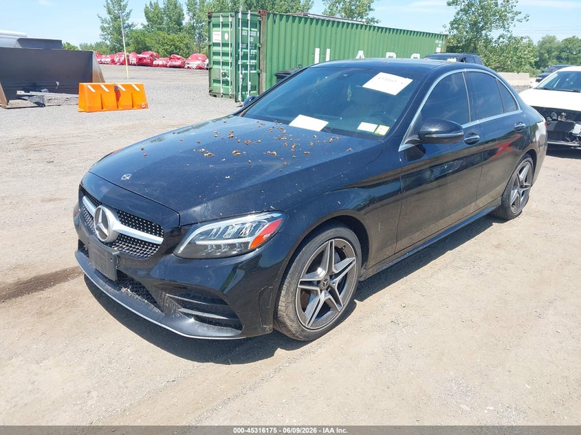 Vin: w1kwf8ebxlr583538, lot: 45814101, mercedes-benz c 300 4matic 20202