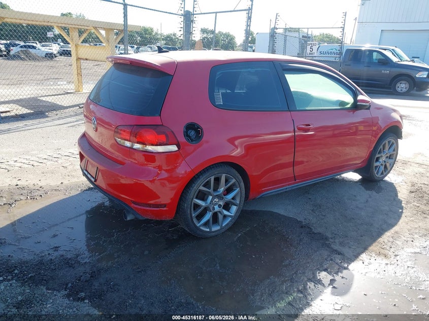 Vin: wvwed7aj2dw011465, lot: 45814112, volkswagen gti 2-door 20134
