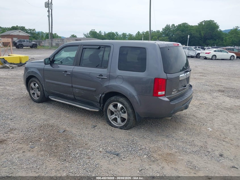 Vin: 5fnyf3h55eb023690, lot: 45814235, honda pilot ex-l 20143