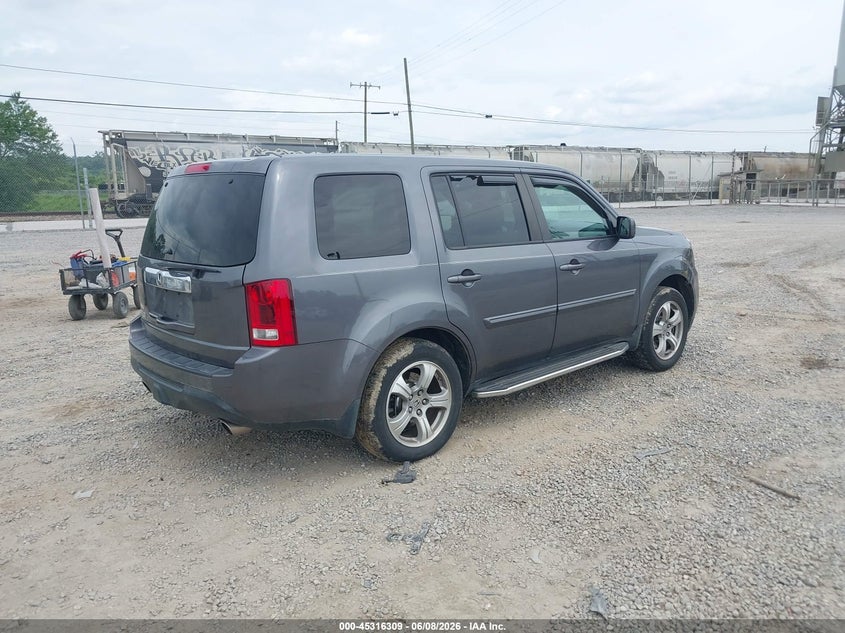 Vin: 5fnyf3h55eb023690, lot: 45814235, honda pilot ex-l 20144