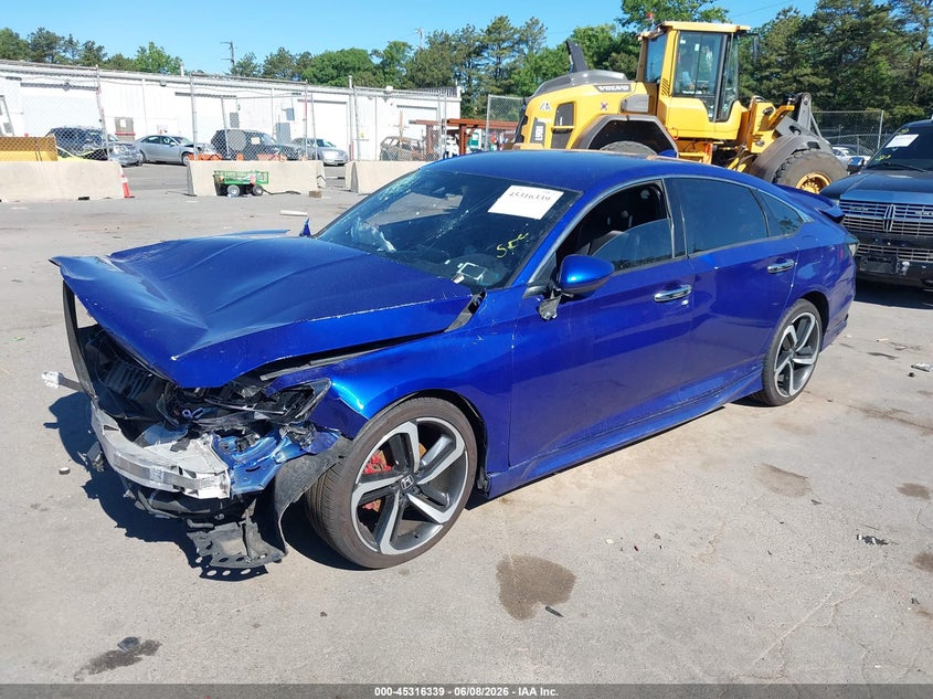 Vin: 1hgcv1f33ka015614, lot: 45814265, honda accord sport 20192