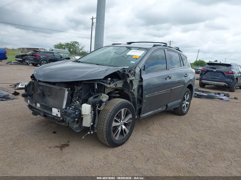 Vin: jtmwfrev8gd091796, lot: 45814288, toyota rav4 xle 20162
