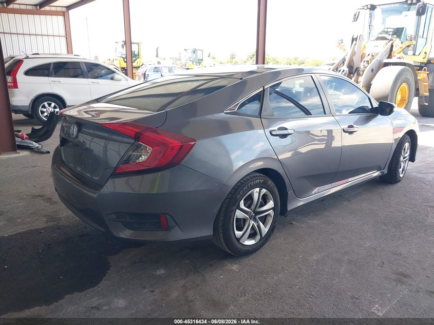 Vin: 19xfc2f54je018252, lot: 45814360, honda civic lx 20184