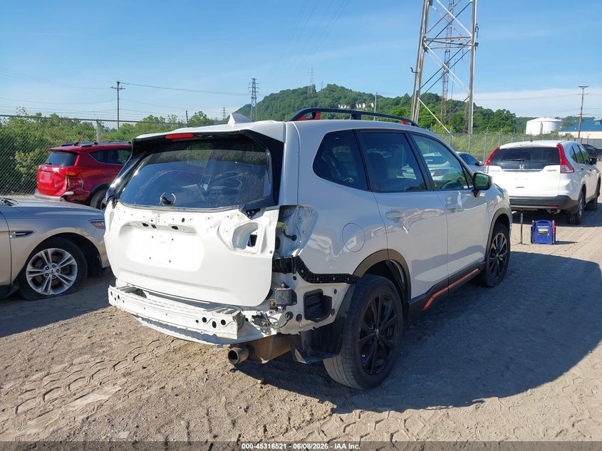 Vin: jf2skarc0mh514655, lot: 45814447, subaru forester sport 20214