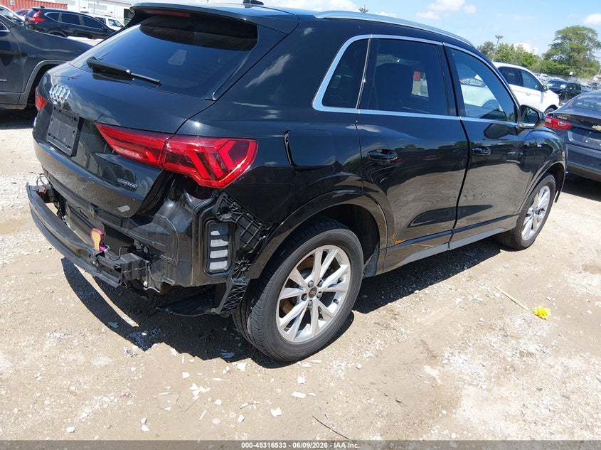 Vin: wa1decf37p1113903, lot: 45814459, audi q3 premium 45 tfsi s line quattro tiptronic 20234