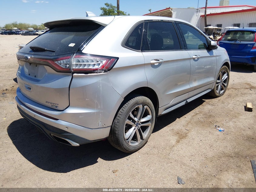 Vin: 2fmpk4ap5gbb32915, lot: 45814505, ford edge sport 20164