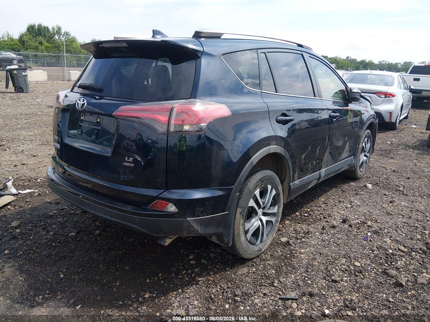 Vin: jtmbfrev9jj198217, lot: 45814506, toyota rav4 le 20184