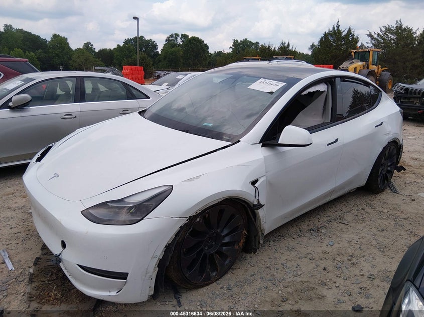 2022 TESLA MODEL Y auction photo 2
