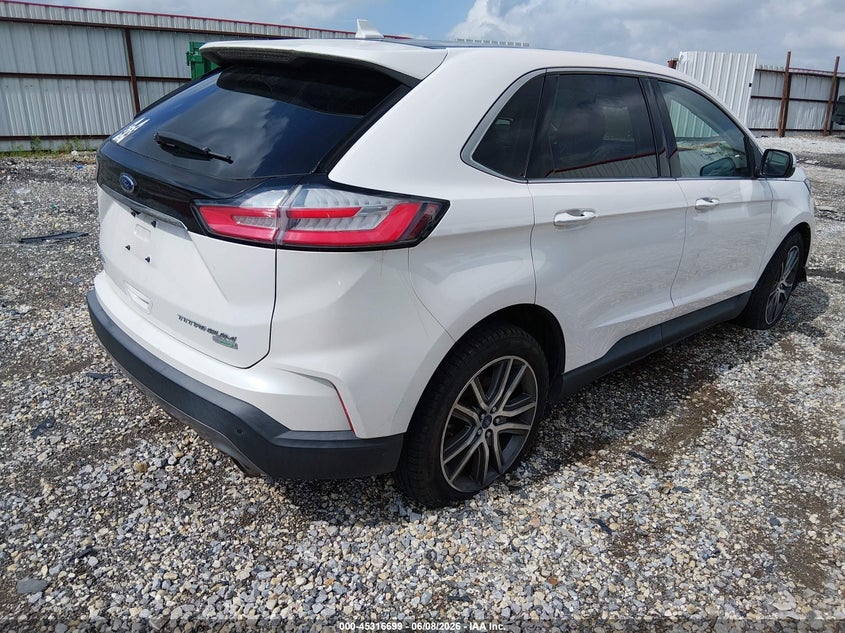 Vin: 2fmpk3k92kbb22068, lot: 45814625, ford edge titanium 20194