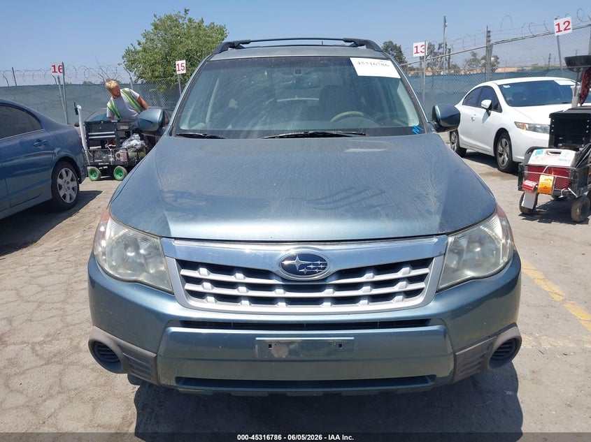 2012 Subaru Forester 2.5 2.5X Premium green Lot 111045316786 Vin JF2SHADC6CH468463