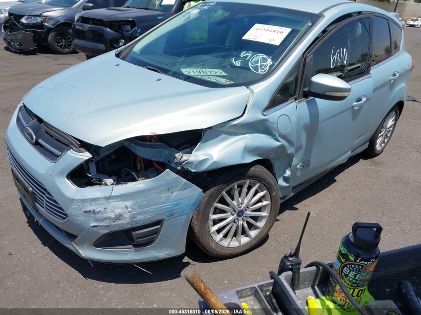 Vin: 1fadp5cu2el511665, lot: 45814736, ford c-max energi sel 20142