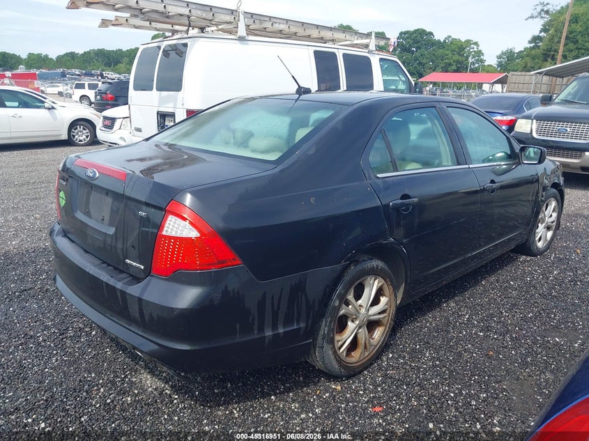 Vin: 3fahp0hg5cr288432, lot: 45814877, ford fusion se 20124