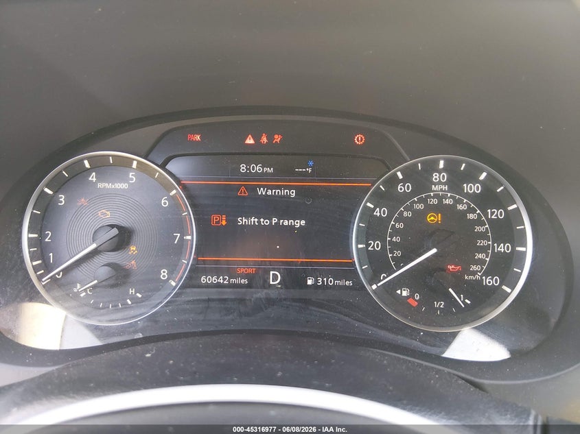 2020 Infiniti Qx50 Luxe VIN: 3PCAJ5M12LF107350 Lot: 45316977