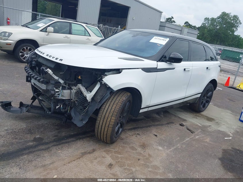 Vin: salyl2ex8ka206197, lot: 45814910, land rover range rover velar p250 r-dynamic se 20192