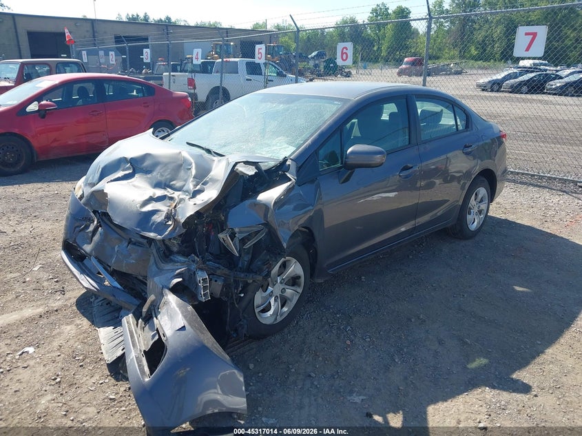 Vin: 2hgfb2f50eh512798, lot: 45814940, honda civic lx 20142