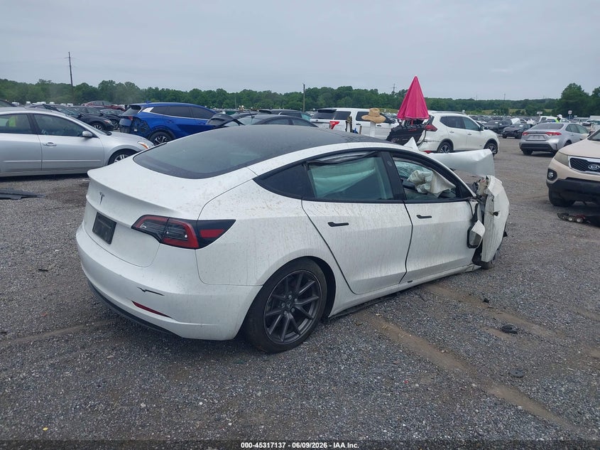 Vin: 5yj3e1ea1pf593840, lot: 45815063, tesla model 3 rear-wheel drive 20234