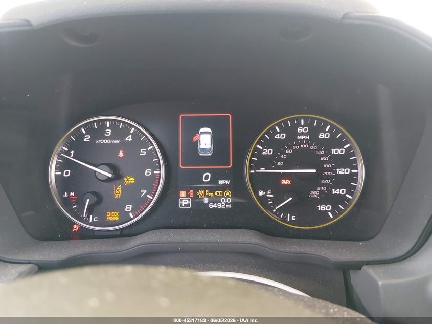 2025 SUBARU CROSSTREK 2.5L H-4 DI, DOHC, V(VIN: 4S4GUHF67S3741062