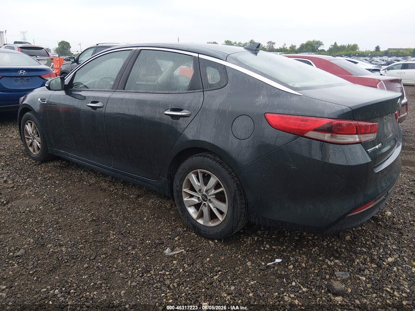 Vin: 5xxgt4l34gg027553, lot: 45815149, kia optima lx 20163