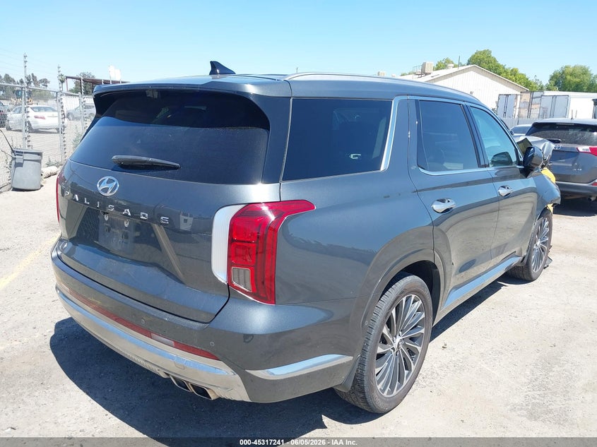 Vin: km8r74ge7pu542299, lot: 45815167, hyundai palisade calligraphy 20234