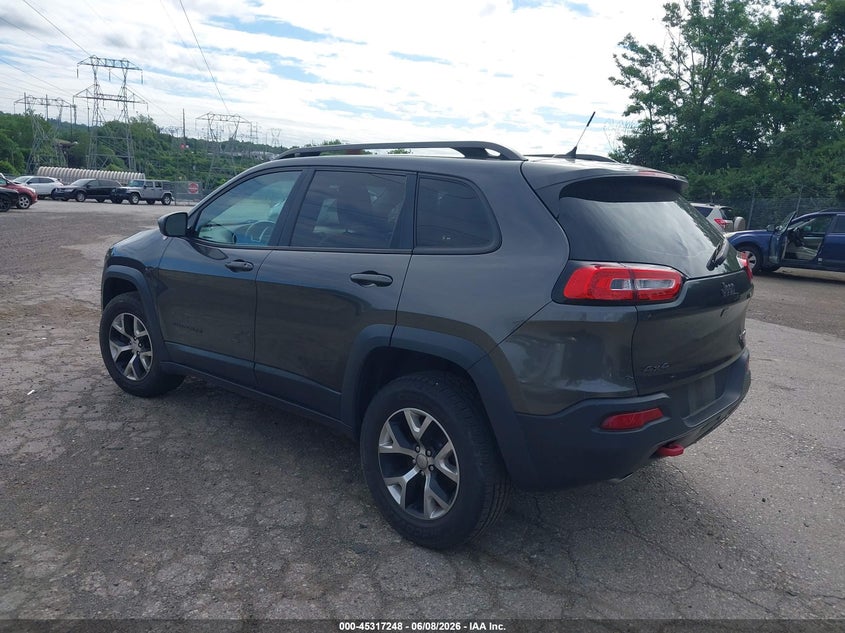 Vin: 1c4pjmbs0fw513305, lot: 45815174, jeep cherokee trailhawk 20153